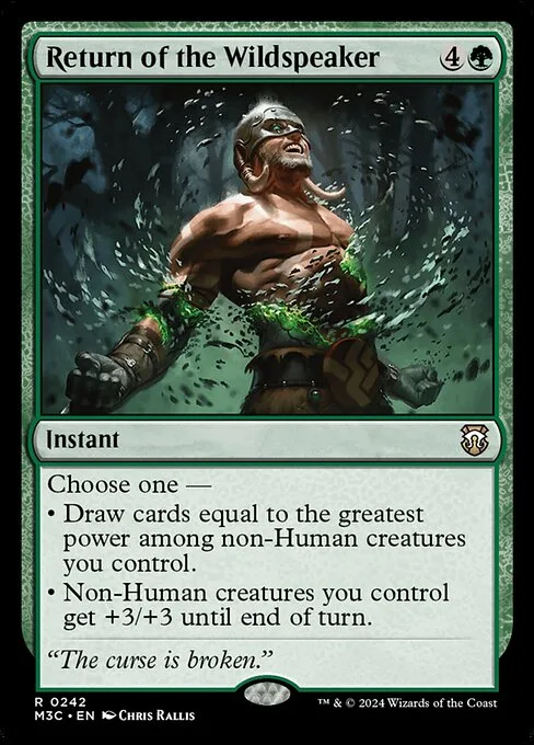 Return of the Wildspeaker · Modern Horizons 3 Commander 242/398