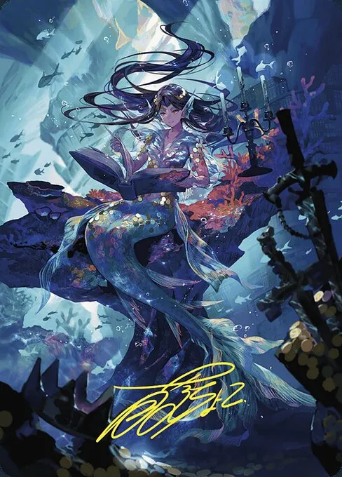 Rhystic Study // Rhystic Study · Wilds of Eldraine Art Series 79/81