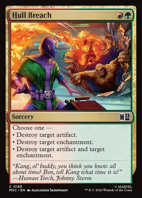 Hull Breach · Marvel Super Heroes Commander 185/9