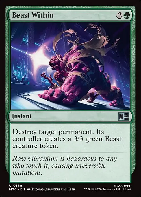 Beast Within · Marvel Super Heroes Commander 169/9