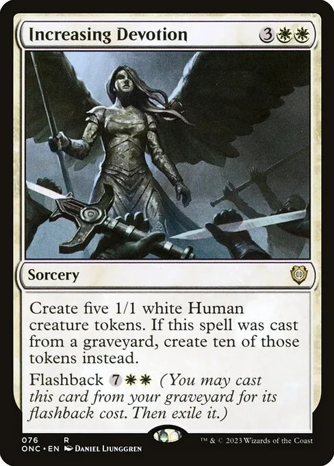 Increasing Devotion · Phyrexia: All Will Be One Commander 76/174