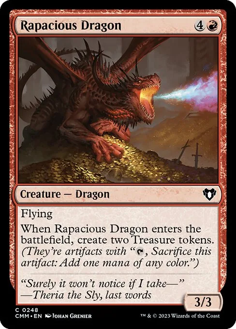 Rapacious Dragon · Commander Masters 248/1067