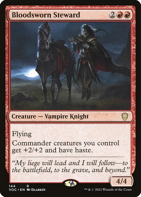 Bloodsworn Steward · Crimson Vow Commander 144/188