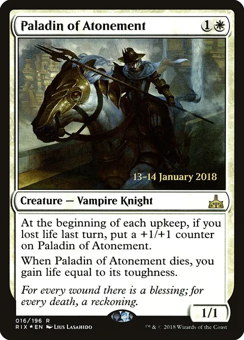Paladin of Atonement · Rivals of Ixalan Promos 16s/98