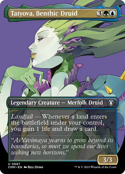 Tatyova, Benthic Druid · Commander Masters 687/1067