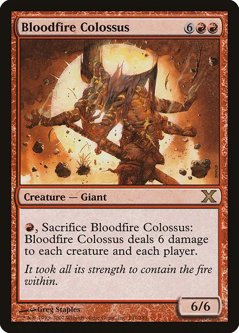 Bloodfire Colossus · Tenth Edition 191/510