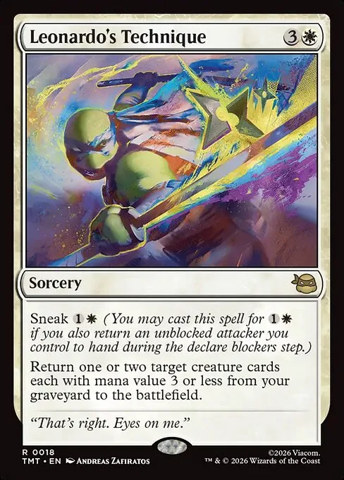 Leonardo's Technique · Teenage Mutant Ninja Turtles 18/320