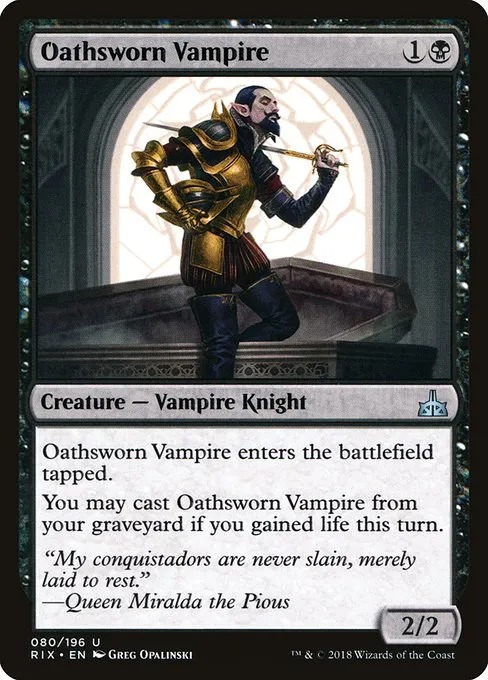 Oathsworn Vampire · Rivals of Ixalan 80/205