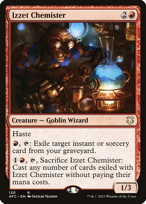 Izzet Chemister · Forgotten Realms Commander 130/331