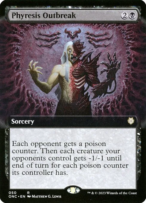 Phyresis Outbreak · Phyrexia: All Will Be One Commander 50/174