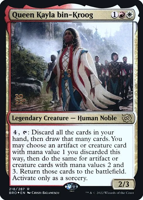 Queen Kayla bin-Kroog · The Brothers' War Promos 218s/171