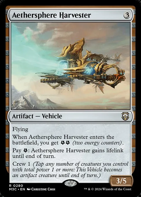 Aethersphere Harvester · Modern Horizons 3 Commander 280/398