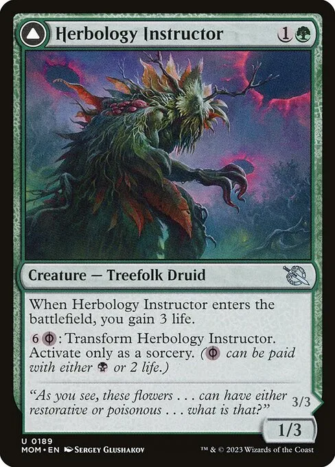 Herbology Instructor // Malady Invoker · March of the Machine 189/387