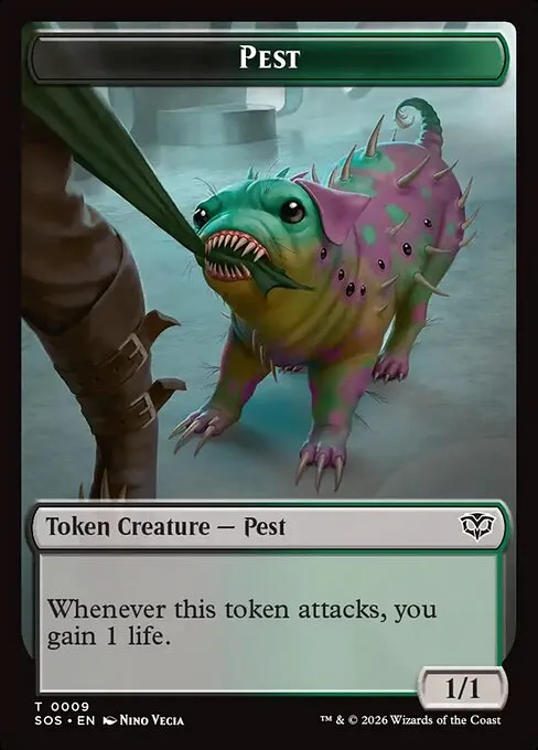 Pest · Secrets of Strixhaven Tokens 9/14