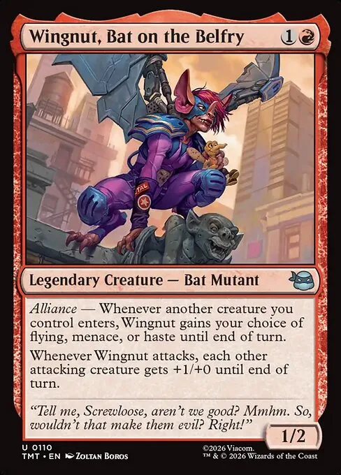 Wingnut, Bat on the Belfry · Teenage Mutant Ninja Turtles 110/320