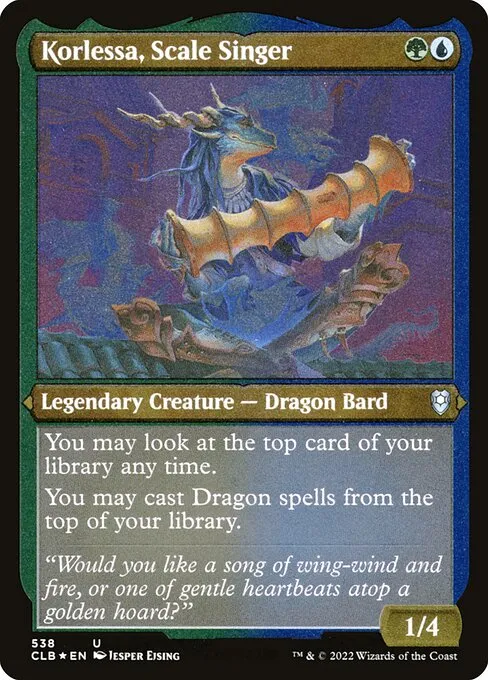 Korlessa, Scale Singer · Commander Legends: Battle for Baldur's Gate 538/936