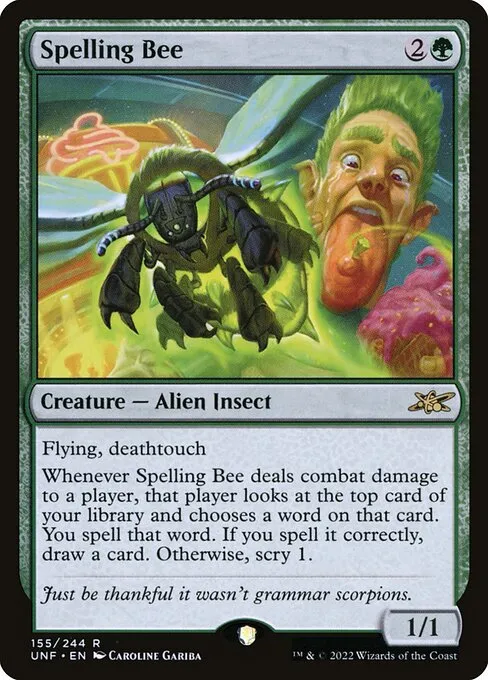 Spelling Bee · Unfinity 155/639