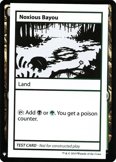 Noxious Bayou · Mystery Booster Playtest Cards 2019 118/121