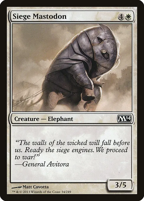 Siege Mastodon · Magic 2014 34/249