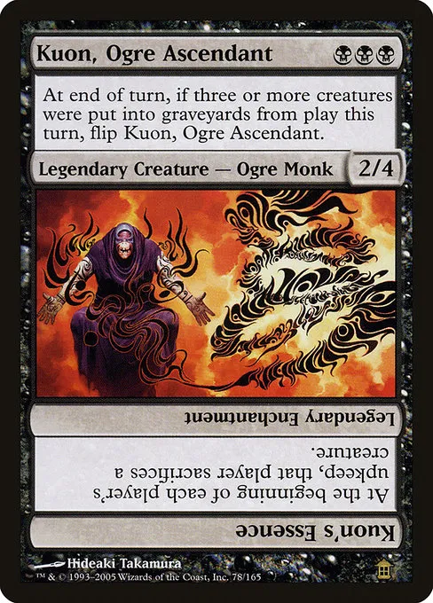 Kuon, Ogre Ascendant // Kuon's Essence · Saviors of Kamigawa 78/165