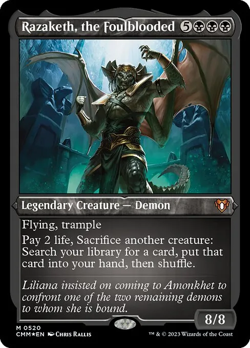 Razaketh, the Foulblooded · Commander Masters 520/1067