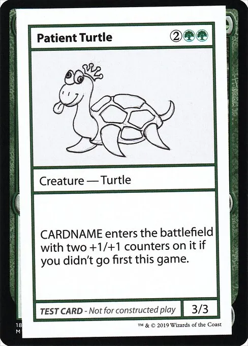 Patient Turtle · Mystery Booster Playtest Cards 2021 82/121