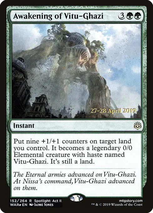 Awakening of Vitu-Ghazi · War of the Spark Promos 152s/176