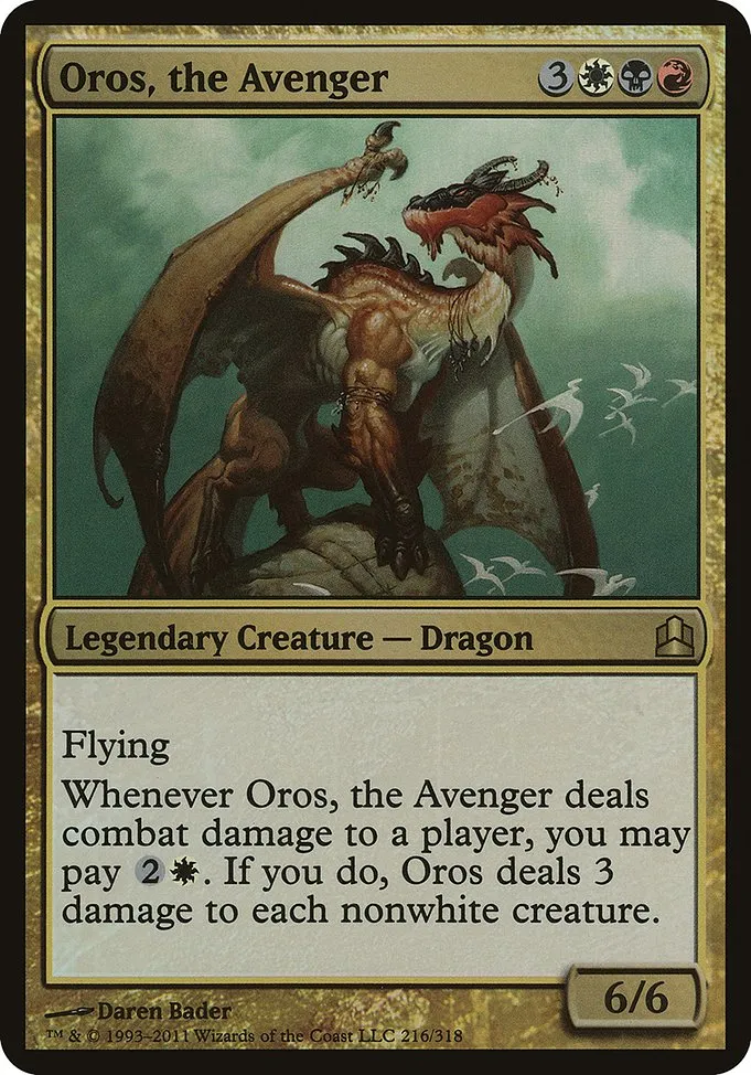 Oros, the Avenger · Commander 2011 Oversized 216/15