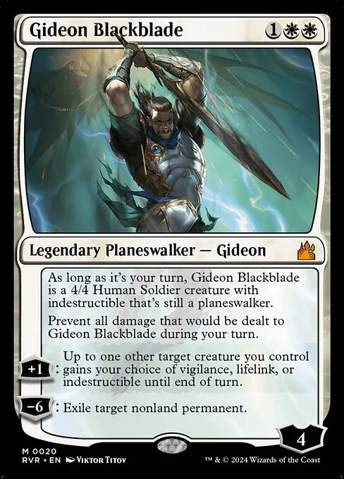 Gideon Blackblade · Ravnica Remastered 20/531
