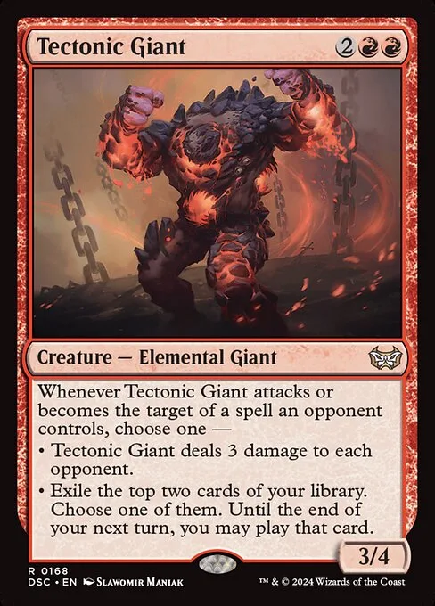 Tectonic Giant · Duskmourn: House of Horror Commander 168/373