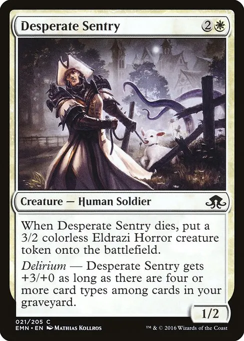 Desperate Sentry · Eldritch Moon 21/208