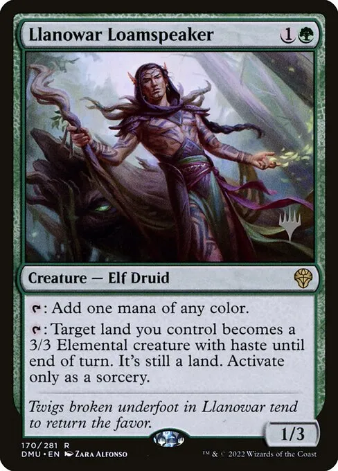 Llanowar Loamspeaker · Dominaria United Promos 170p/161