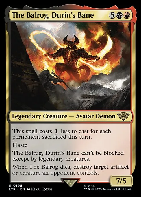 The Balrog, Durin's Bane · The Lord of the Rings: Tales of Middle-earth 195/856