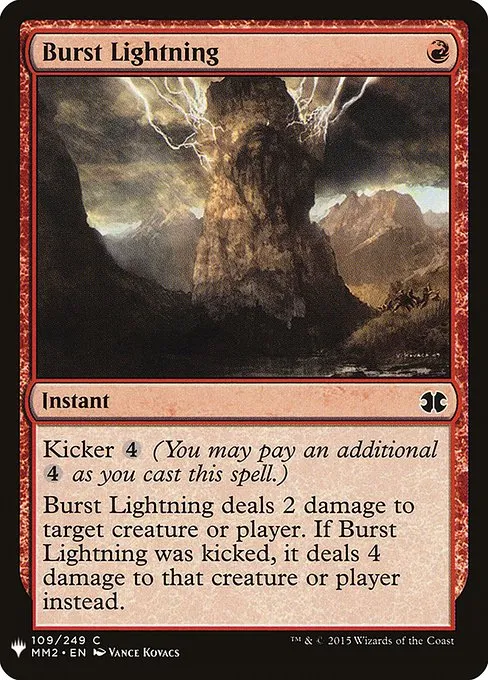 Burst Lightning · The List MM2-109/5050