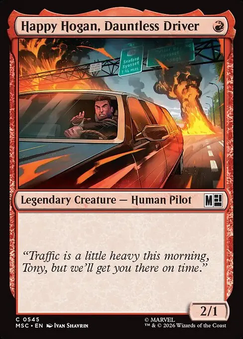 Happy Hogan, Dauntless Driver · Marvel Super Heroes Commander 545/9