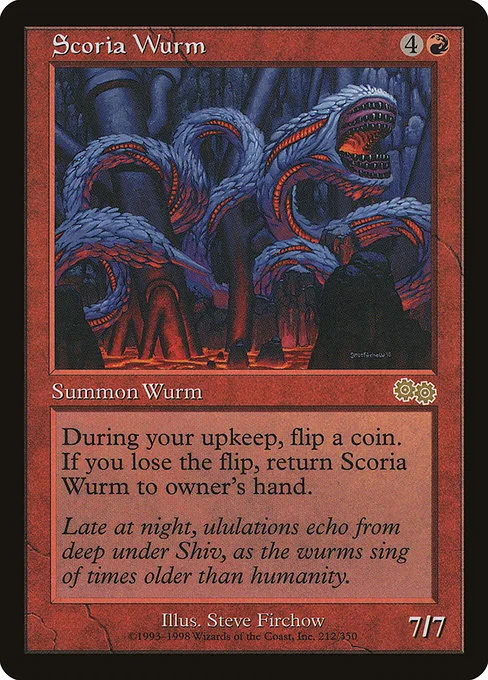 Scoria Wurm · Urza's Saga 212/357