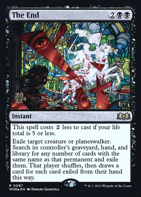The End · Wilds of Eldraine Promos 87s/160