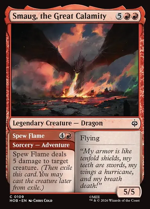 Smaug, the Great Calamity // Spew Flame · The Hobbit 109/39