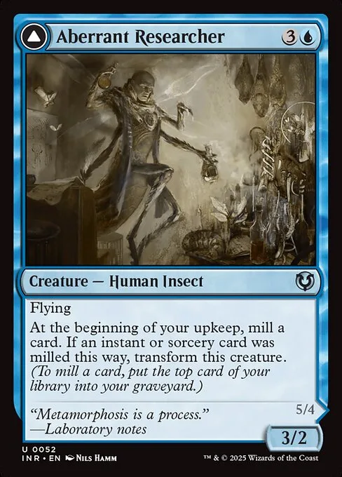 Aberrant Researcher // Perfected Form · Innistrad Remastered 52/495