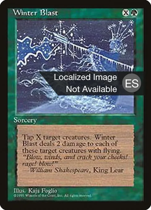 Winter Blast · Fourth Edition Foreign Black Border 290/378