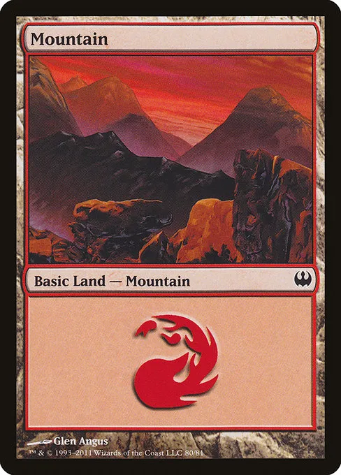 Mountain · Duel Decks: Knights vs. Dragons 80/81