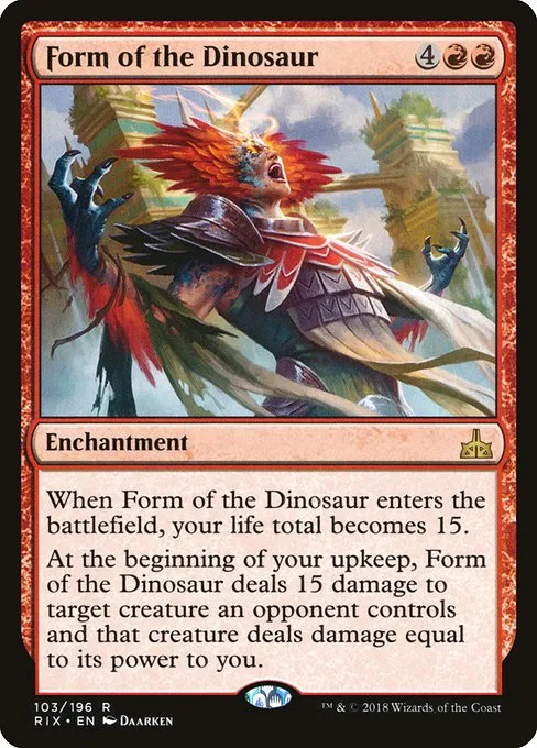 Form of the Dinosaur · Rivals of Ixalan 103/205