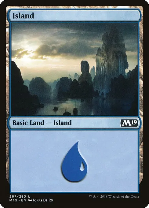 Island · Core Set 2019 267/314