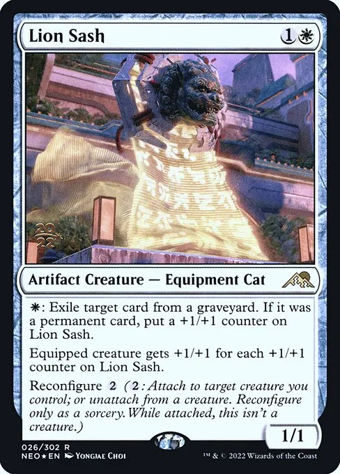 Lion Sash · Kamigawa: Neon Dynasty Promos 26s/148