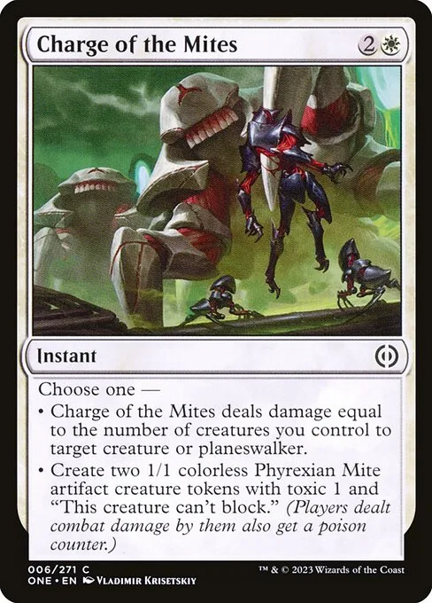 Charge of the Mites · Phyrexia: All Will Be One 6/479