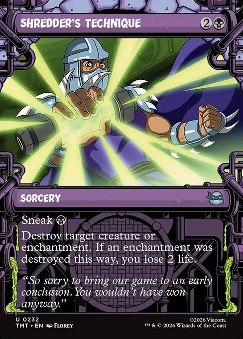 Shredder's Technique · Teenage Mutant Ninja Turtles 232/320
