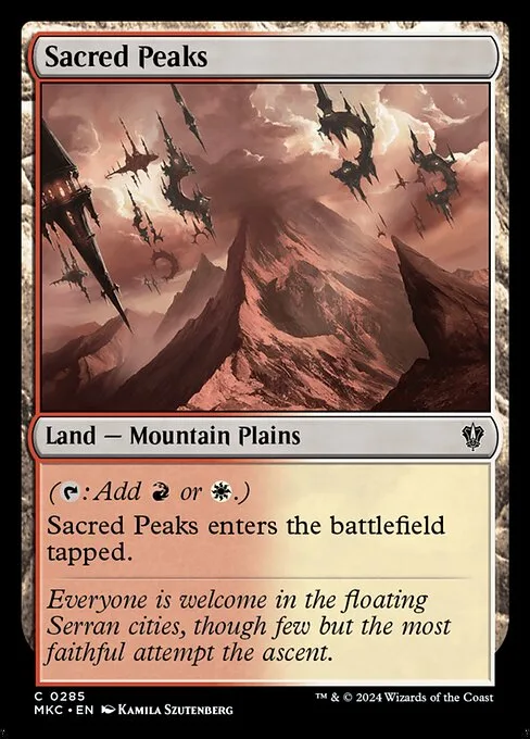 Sacred Peaks · Murders at Karlov Manor Commander 285/358