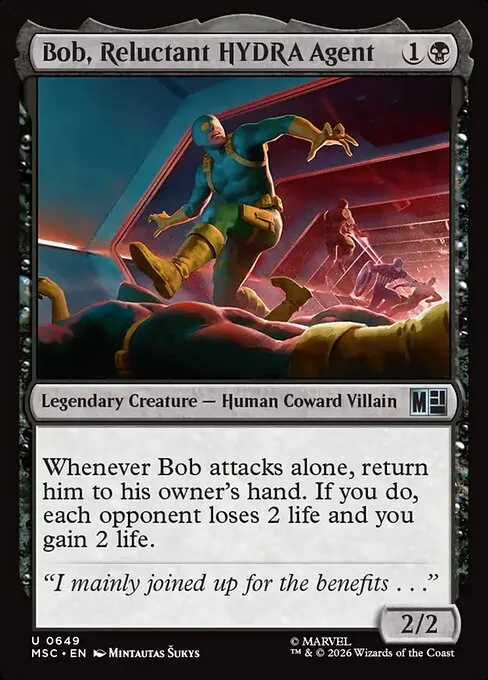 Bob, Reluctant HYDRA Agent · Marvel Super Heroes Commander 649/9
