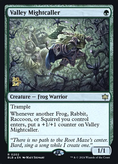 Valley Mightcaller · Bloomburrow Promos 202s/160