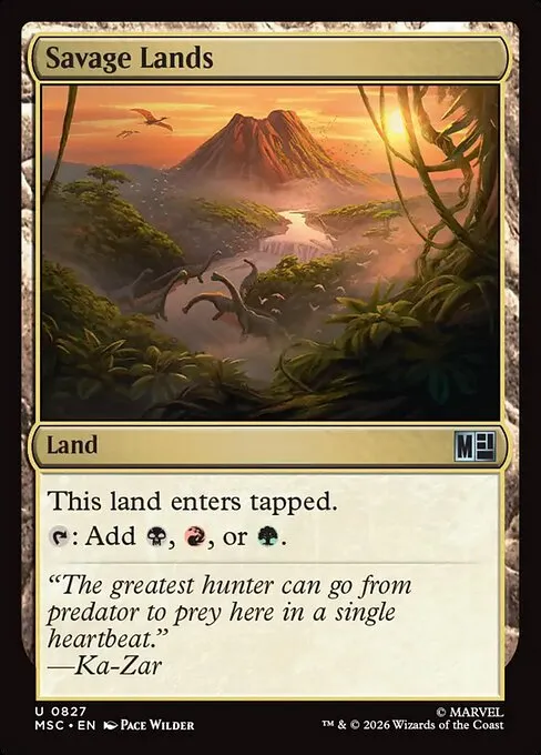 Savage Lands · Marvel Super Heroes Commander 827/9